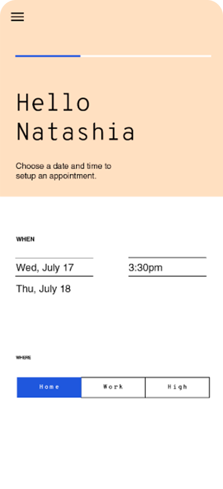 Bond scheduling screen