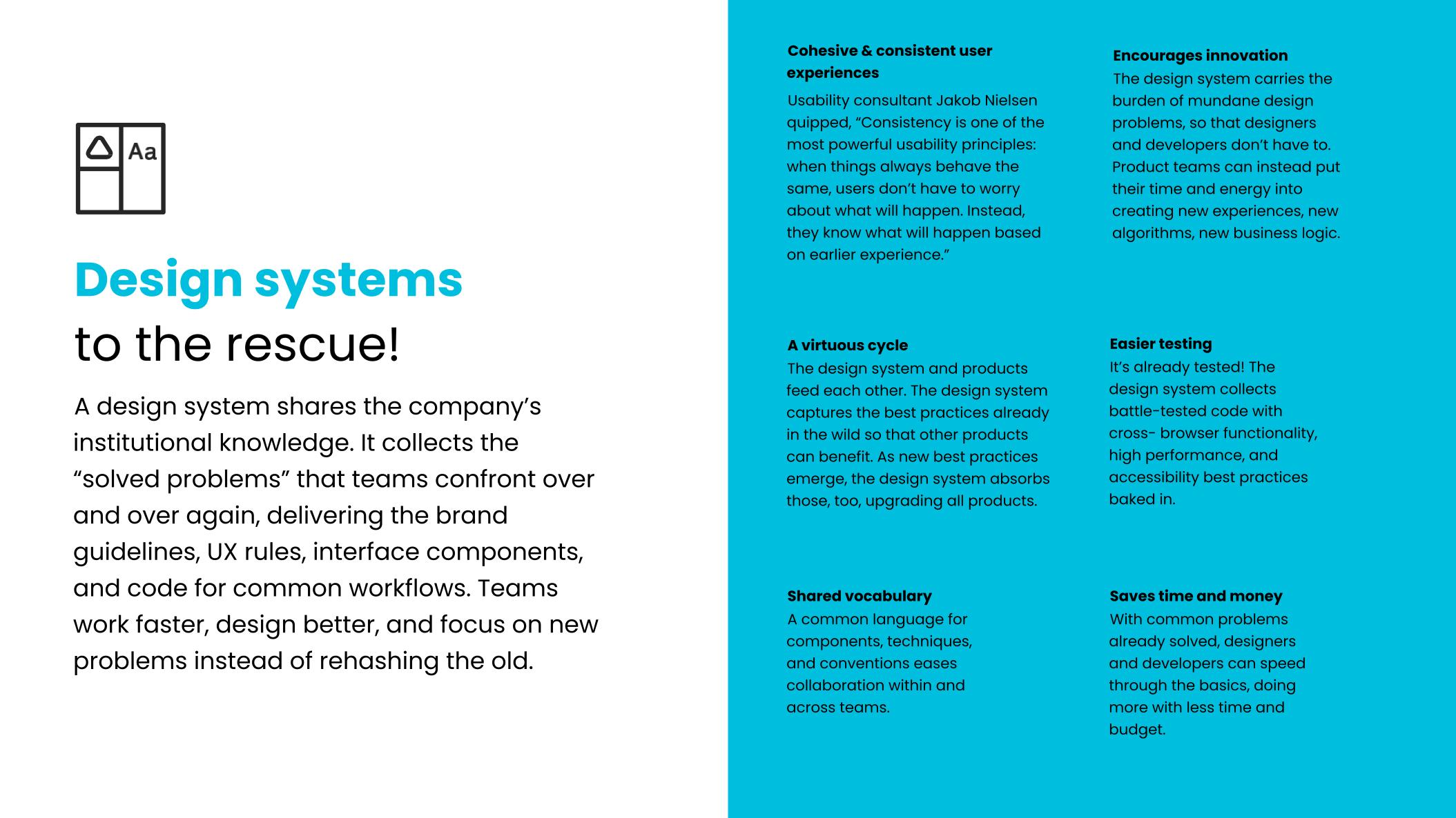 Design system pitch deck, slide 3